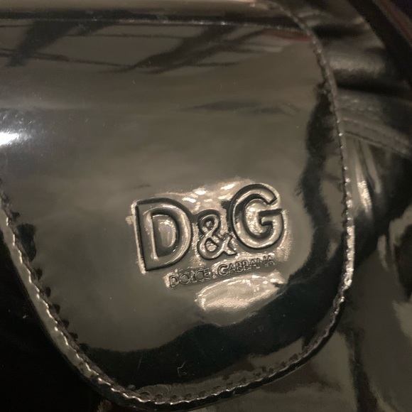 DOLCE GABBANA CALF HAIR PATENT BAG - Picture 2 of 8